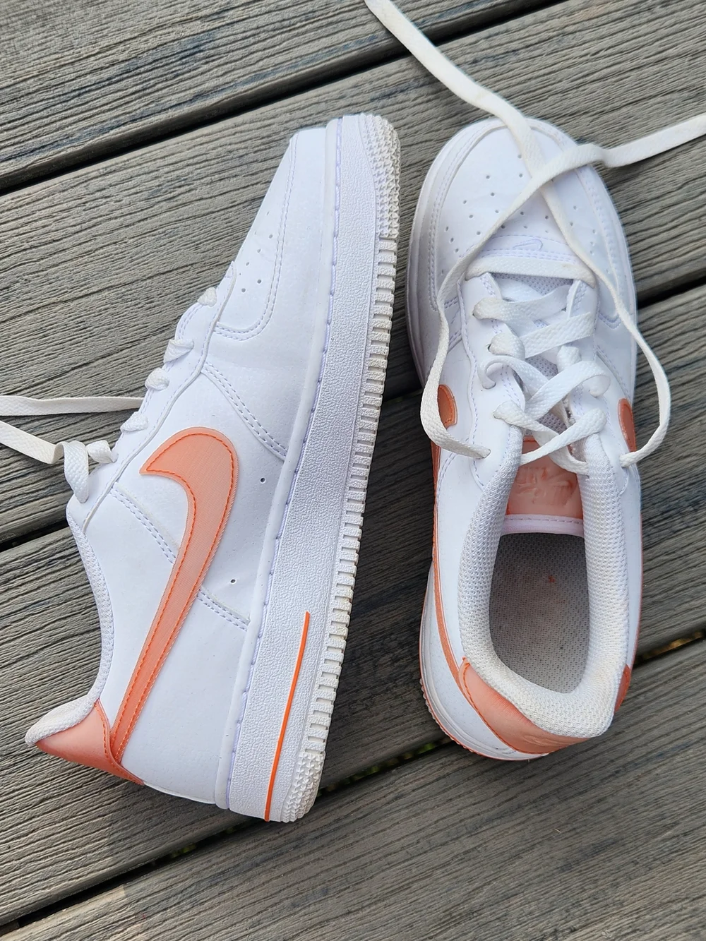 Kids Nike sneakers Air Force 1 next nature GS Safety Orange 5Y